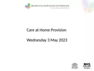 Care at Home Provision  Wednesday 3 May 2023