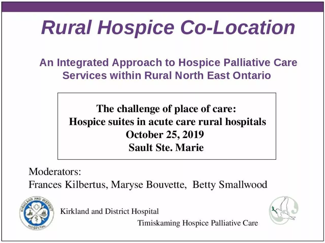 PPT-Rural Hospice Co-Location