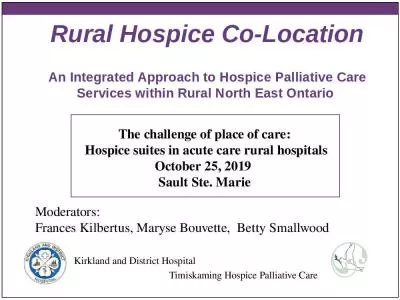 Rural Hospice Co-Location