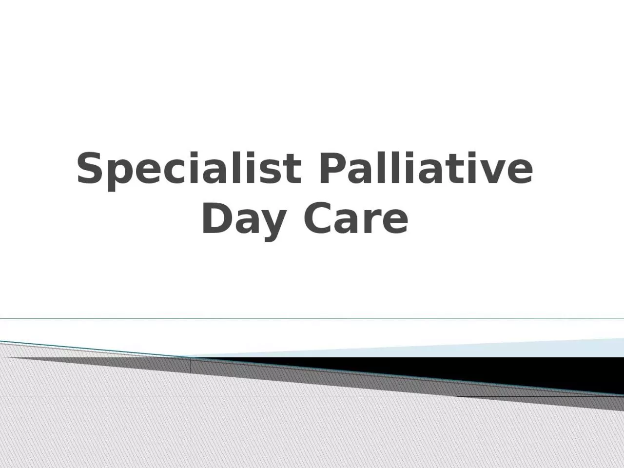 PPT-Specialist Palliative Day Care