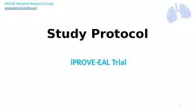 Study Protocol  iPROVE-EAL Trial