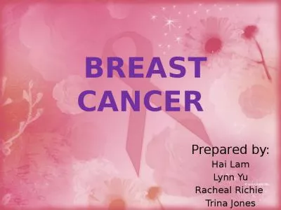 Breast Cancer Prepared Richie Trina Jones Clinical Abnormalitie