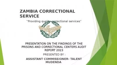 Providing Zambia Correctional Service Article Constitution Zambia