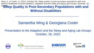 Sleep Quality Populations Without Georgiana Adaptech Sleep Aging