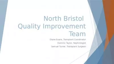 North Bristol Quality Improvement Evans Transplant Taylor Turner