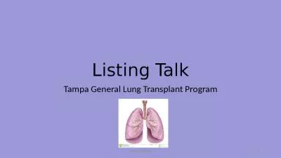 Listing General Transplant Purpose