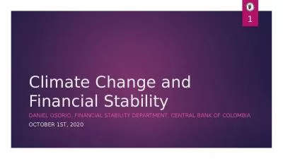 Climate Change Financial Osorio Climate Change Risks Financial