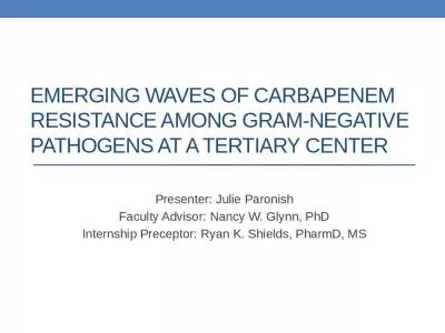 Emerging Waves Carbapenem Resistance Gramnegative Pathogens Tertiary