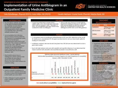 Implementation Urine Antibiogram Outpatient Family Medicine