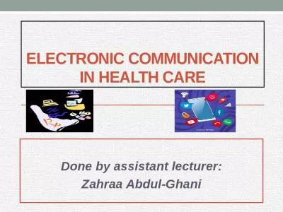 Electronic Communicationin Health Patients Internet Health