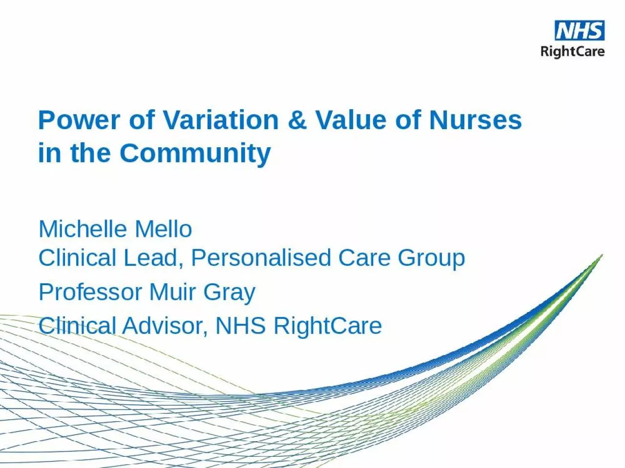 PPT-Power Variation Value Nurses Personalised Advisor Awareness