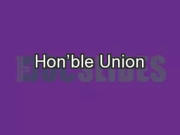 Hon’ble Union