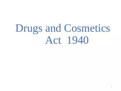 Drugs Cosmetics