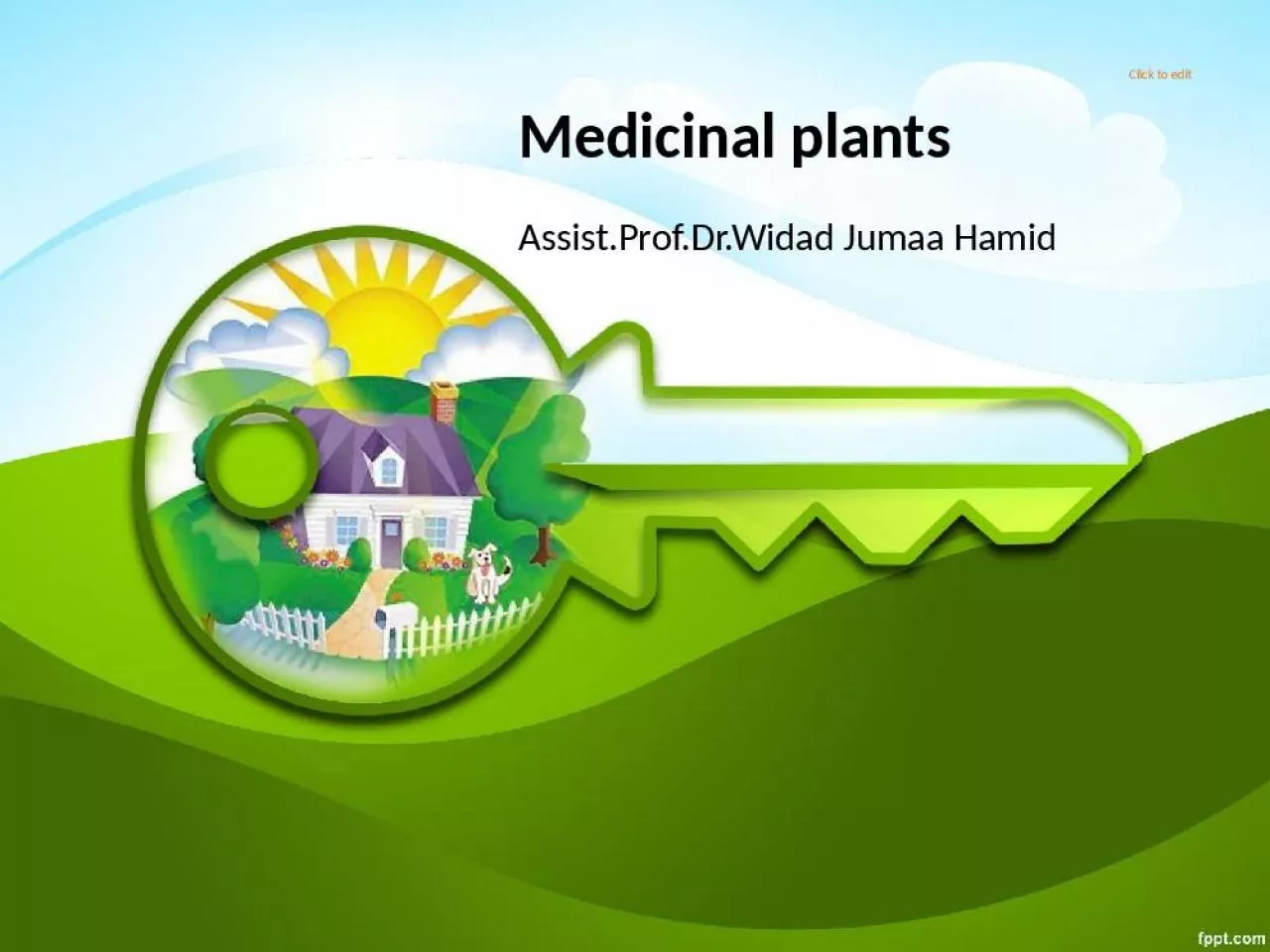 PPT-Click Medicinal Jumaa Hamid Medicinal Plants These