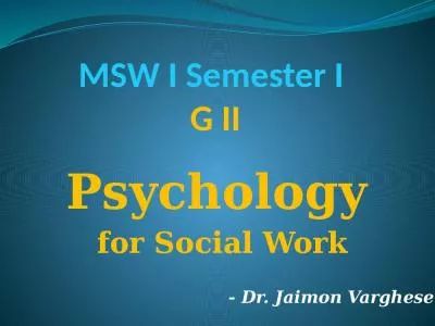 Semester Social Jaimon Varghese Definition Watson Psychology William