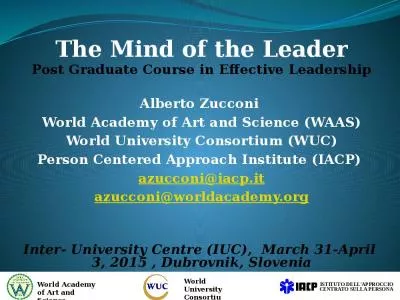 Graduate Course Effective Zucconi World Academy Science University