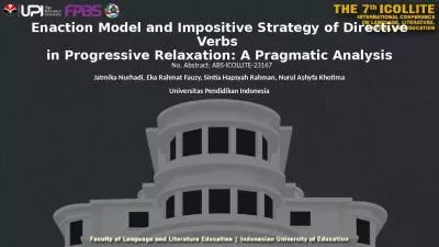 Enaction Model Impositive Strategy Directive Verbs Progressive