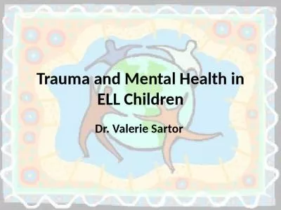 Trauma Mental Health Valerie Sartor Refugees