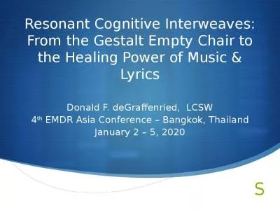 Resonant Cognitive Interweaves Gestalt Empty Chair Healing Power Music