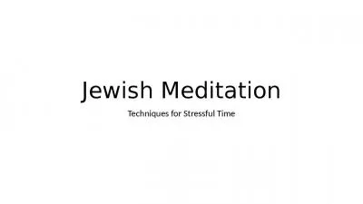 Jewish Stressful Meditation Meditation Greek