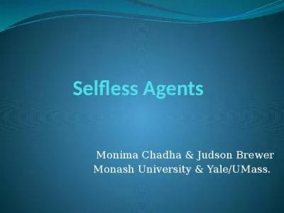 Selfless Chadha Judson University Project Matters Hypothesis