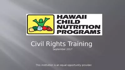 Civil Rights Training September Reason Training Ensures Civil Rights