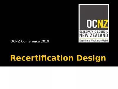 Recertification Conference Quality Assurance Recertification