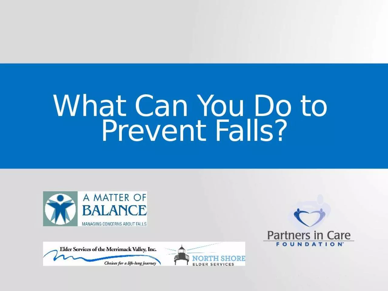 PPT-Prevent Falls Vision