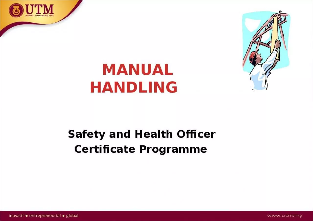 PPT-Health Officer Certificate Programme Operating Procedures Power Press