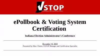 Voting System Election Administrators Presented Chatot Manager