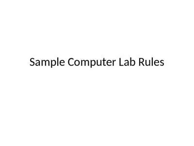 Sample Computer Rules Computer Computer Compute