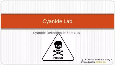 Cyanide Detection Labby Jessica Those