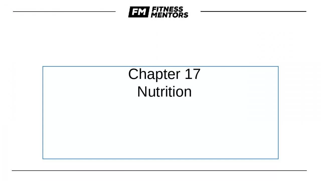 PPT-Chapter Nutrition Learning Nutrition