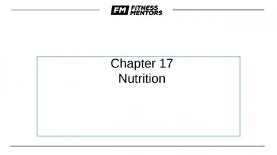 Chapter Nutrition Learning Nutrition