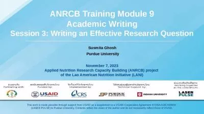 Training Module Academic Writing Effective Research Cooperative