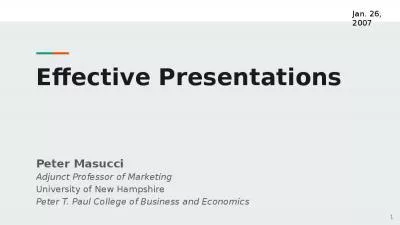 Effective Presentations Peter Professor College Business Great