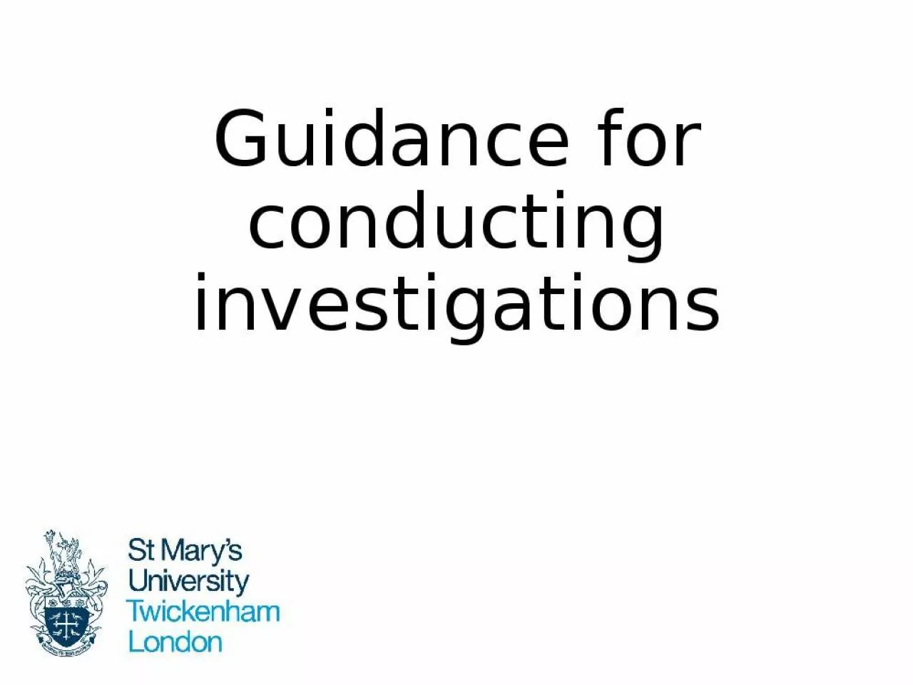 PPT-Guidance Investigating People Conducting Gathering Investigation