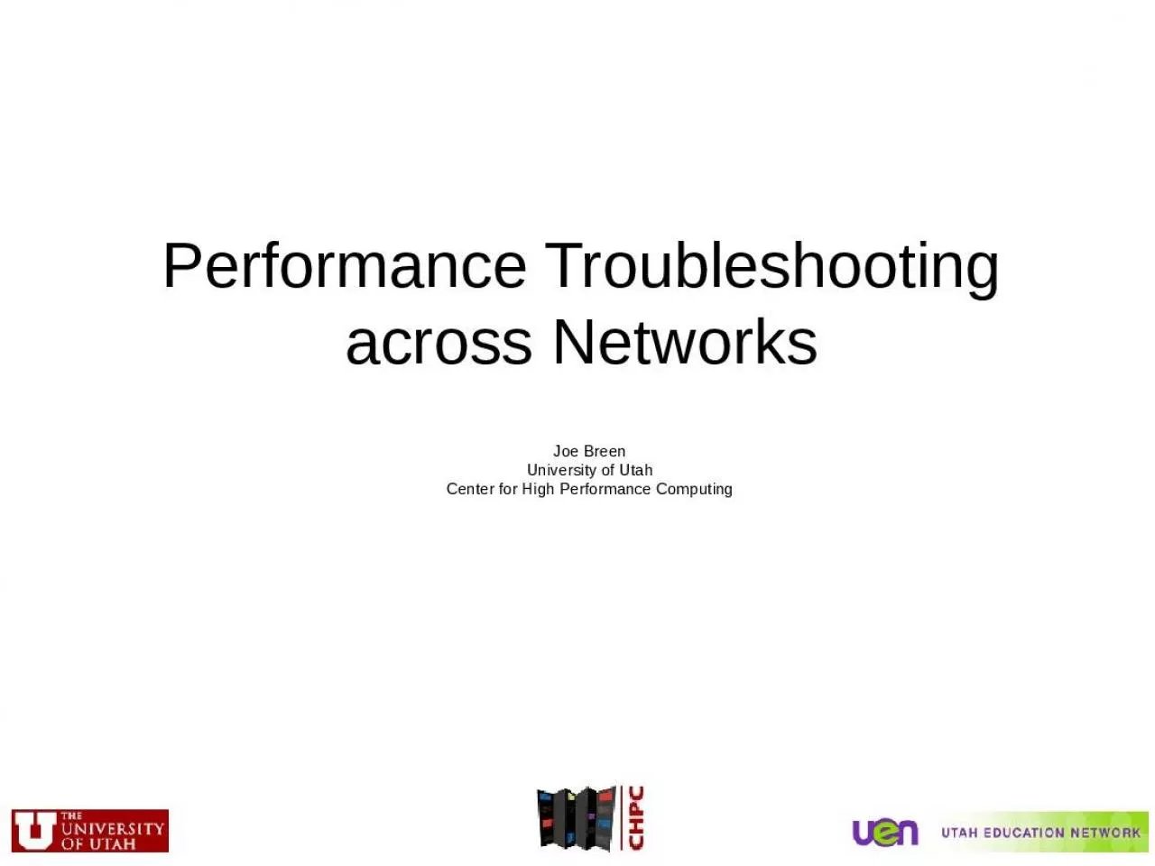 PPT-Performance Troubleshooting Performance Computing