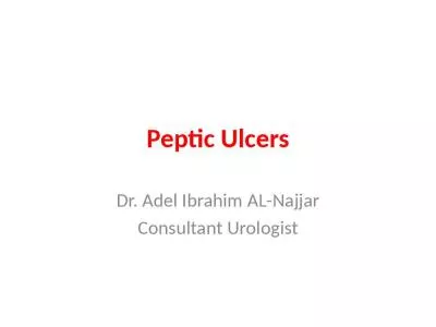 Peptic Ibrahim Urologist Ulcers