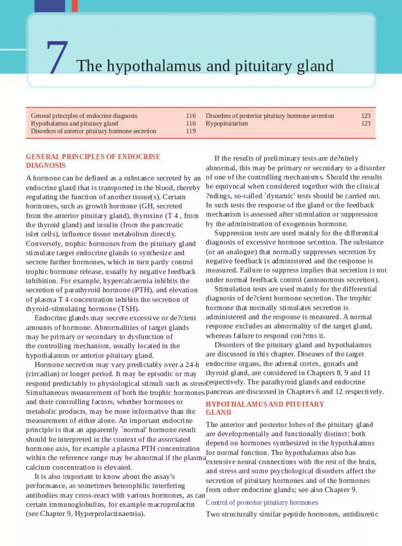 PPT-General Disorders Hypothalamus Hypopituitarism Disorders