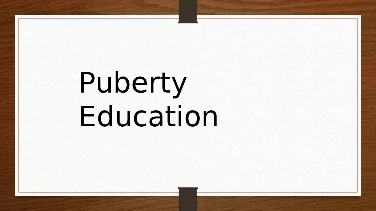 PPT-Puberty Education These Hypothalamus Pituitary Gland Voice