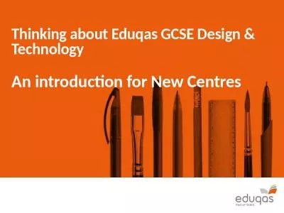 thinking about eduqas gcse design amp technology