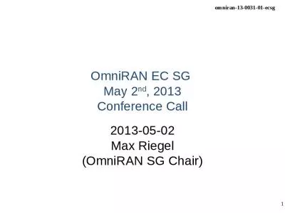 omniran ec sg  may  nd