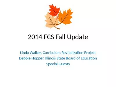 2014 FCS Fall Update