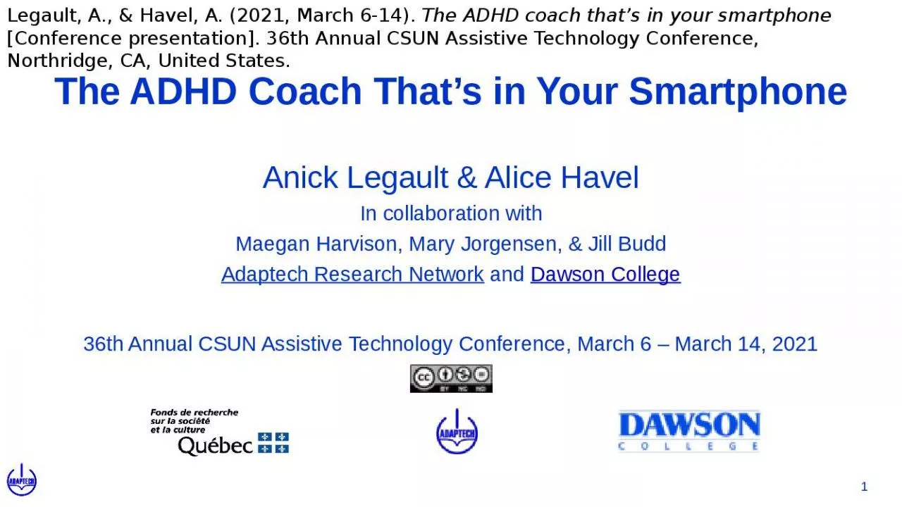 PPT-The ADHD Coach That s in Your Smartphone