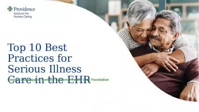 Top 10 Best Practices for Serious Illness Care in the EHR