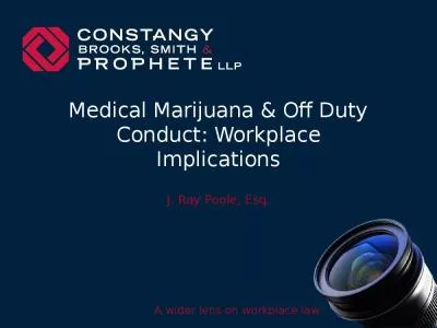 Medical Marijuana & Off Duty Conduct: Workplace Implications