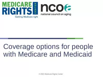 Coverage options for people with Medicare and Medicaid