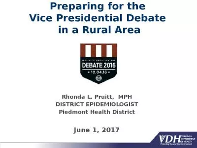 Preparing for the  Vice Presidential Debate  in a Rural Area