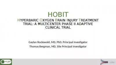 HOBIT Hyperbaric Oxygen Brain Injury Treatment Trial: A Multicenter Phase II Adaptive Clinical Trial